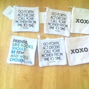 Lot of 6 Quotable Mini Pouch